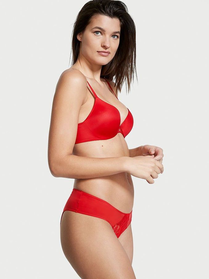 Lipstick Lace Ouvert Cheeky Panty (Q09699) | €5