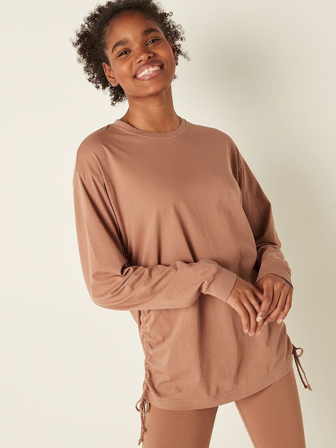 Campus Long Sleeve Ruched Tee (Q12200) | €11