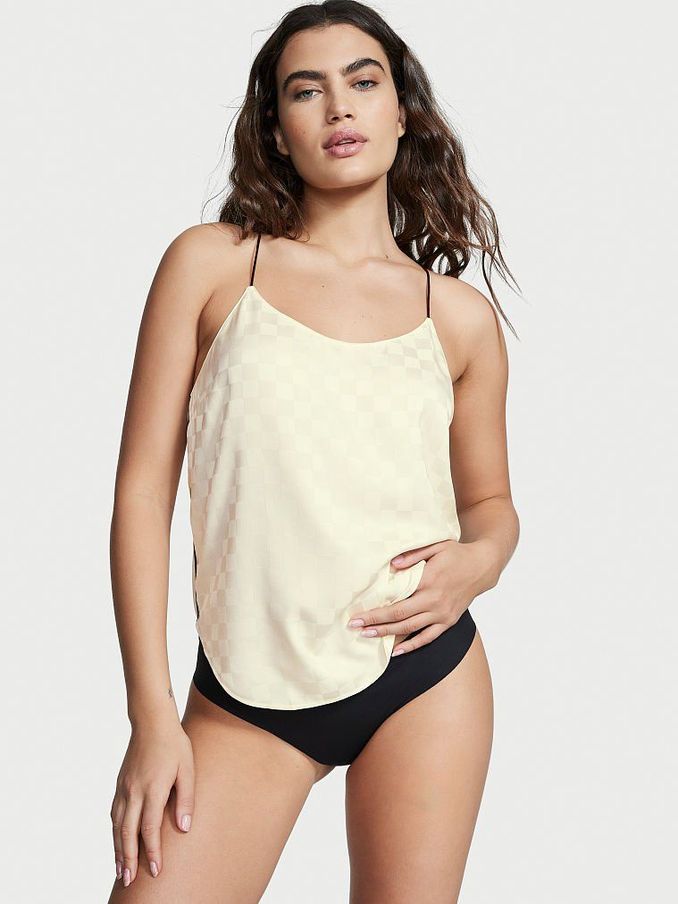 Vanilla Dream Nude Racerback Satin Camisole Top (Q13910) | €9