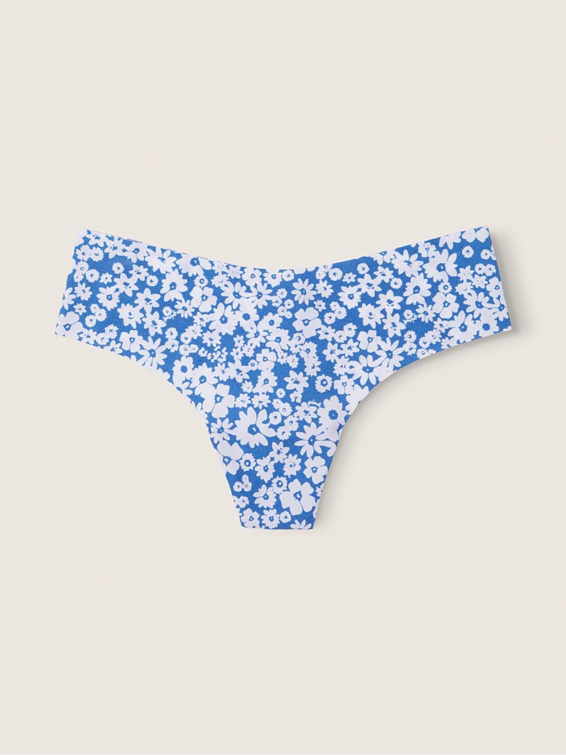 Blue Dawn Floral No Show Thong Knickers (Q13919) | €3