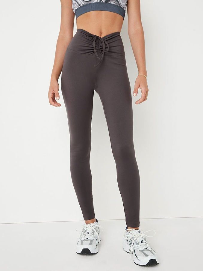 Dark Charcoal Adjustable Waist Ruched Leggings (Q16456) | €22