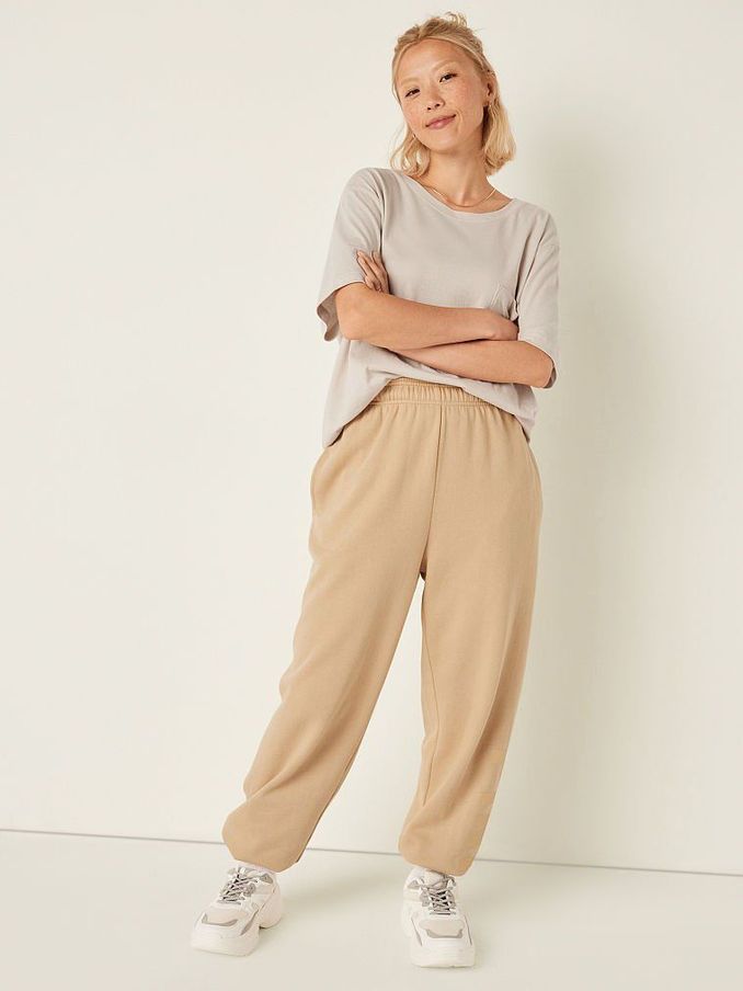 Light Sand Brown Fleece Jogger (Q19354) | €19