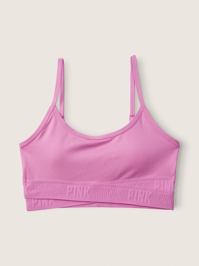 Pink Bloom Lightly Lined Low Impact Crossover Sports Bra (Q19862) | €11