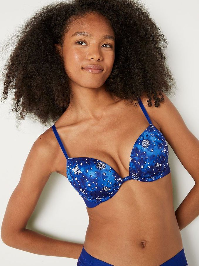 Beaming Blue Constellation Wear Everywhere Super Push Up Bra (Q19884) | €11
