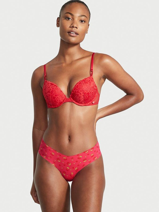 Strawberry Red with Cherry On Top No Show Cheeky Panty (Q20045) | €3