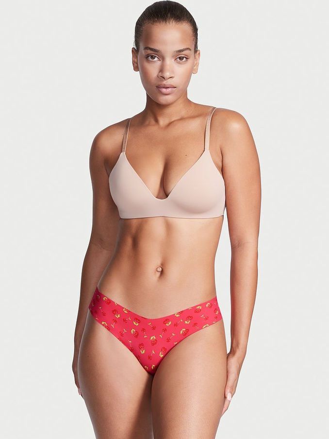 Strawberry Pink NoShow Thong Knickers (Q20050) | €3