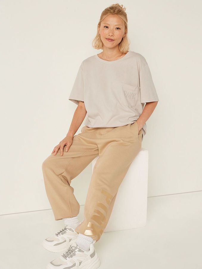 Vanilla Bean Shine Cream Logo Short Sleeve T-Shirt (Q23223) | €15