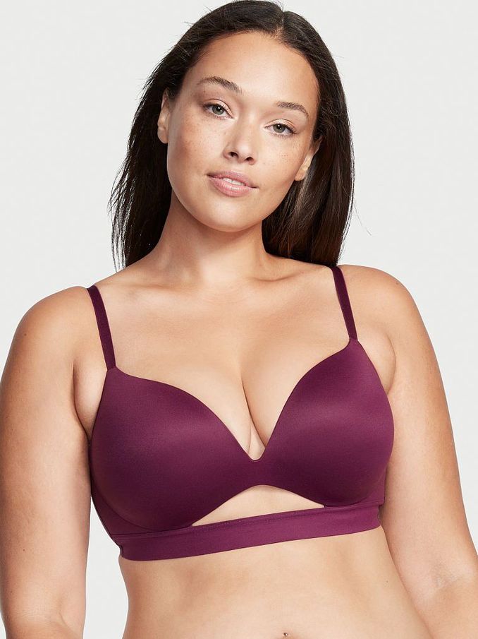 Burgundy Purple Incredible Smooth Non Wired Push Up Bra (Q24934) | €22