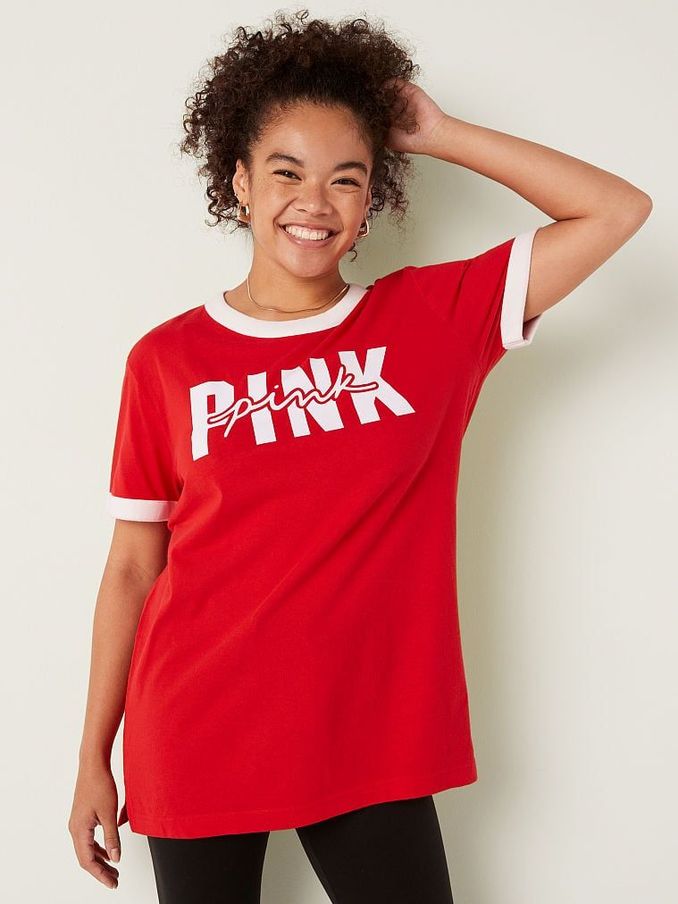 Red Campus Boyfriend T-Shirt (Q25300) | €11