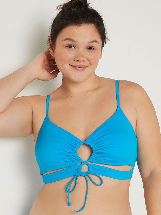 Bright Marine Blue Cutout Bikini Top (Q30516) | €22