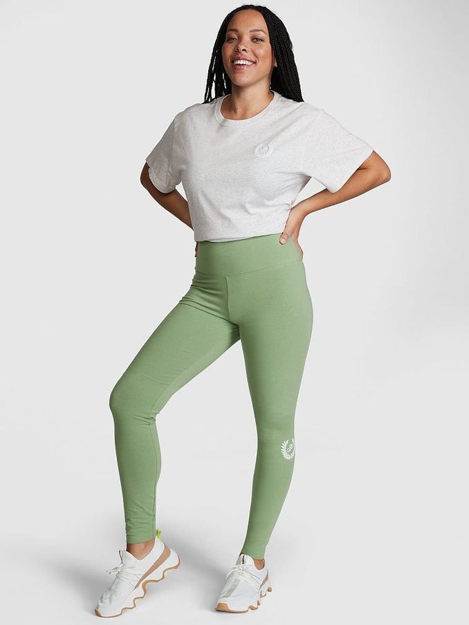 Wild Grass Green Cotton Legging (Q31206) | €15