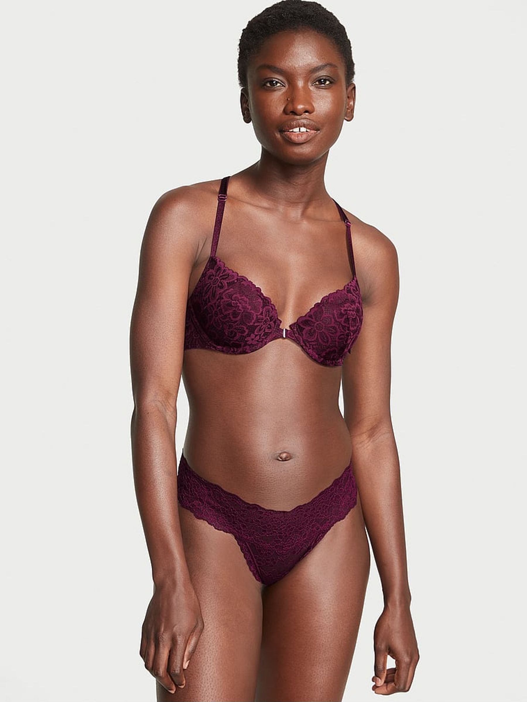 Burgundy Purple Thong Knickers (Q34780) | €10.50
