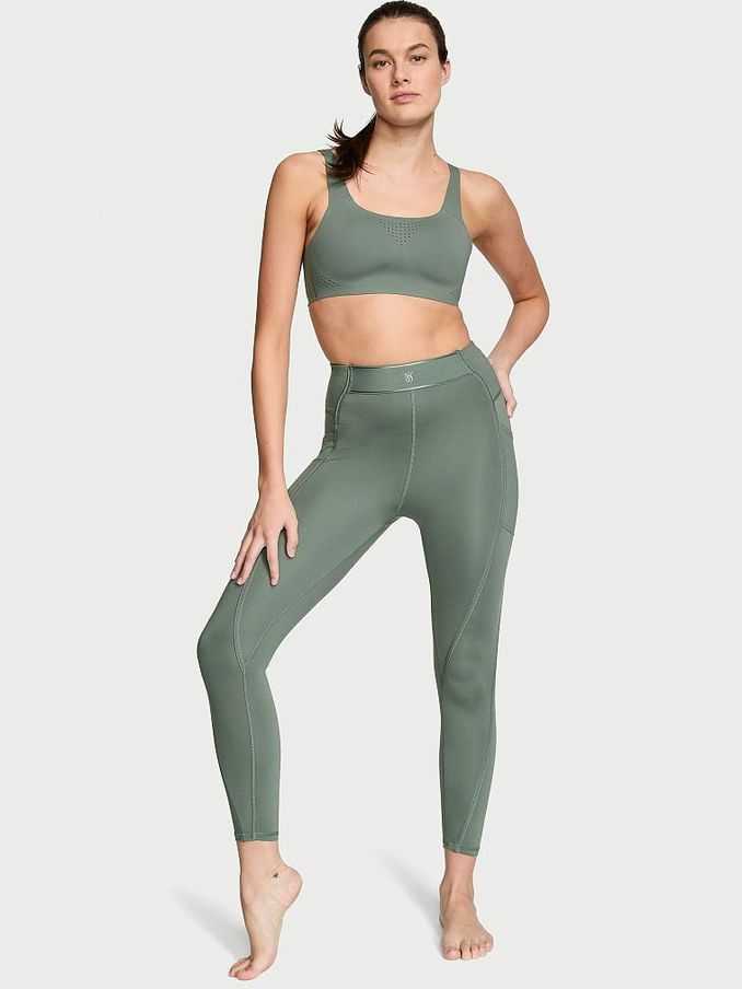 Faded Sage Green Essential Fine Line Legging (Q42150) | €40