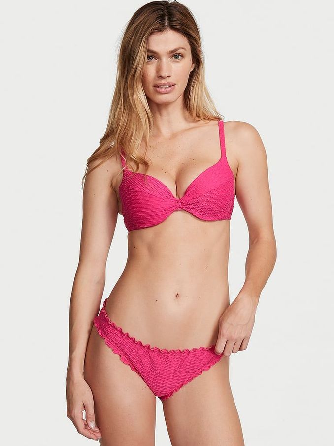 Forever Pink Fishnet Push Up Swim Bikini Top (Q42499) | €22