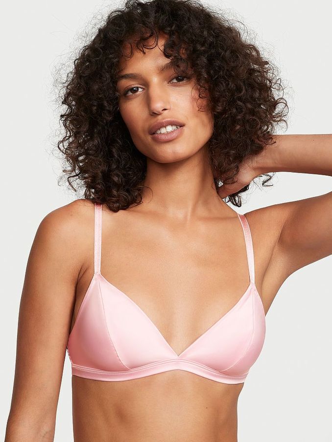 Pretty Blossom Pink Unlined Demi Triangle Bralette (Q42562) | €9
