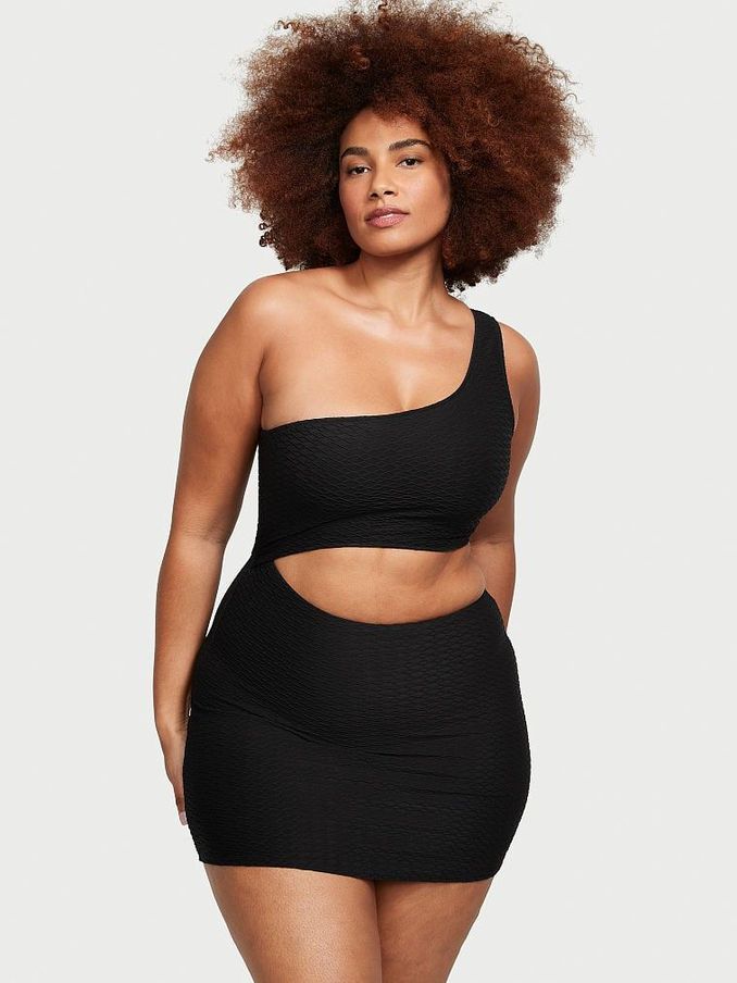 Black Fishnet Swim Dress (Q42567) | €39