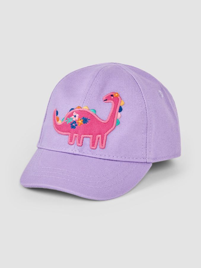 Lilac Dino Embroidered Cap (Q45478) | $15