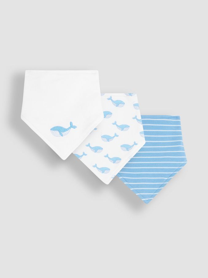 Blue Whale 3-Pack Baby Dribble Bibs (Q50743) | $21
