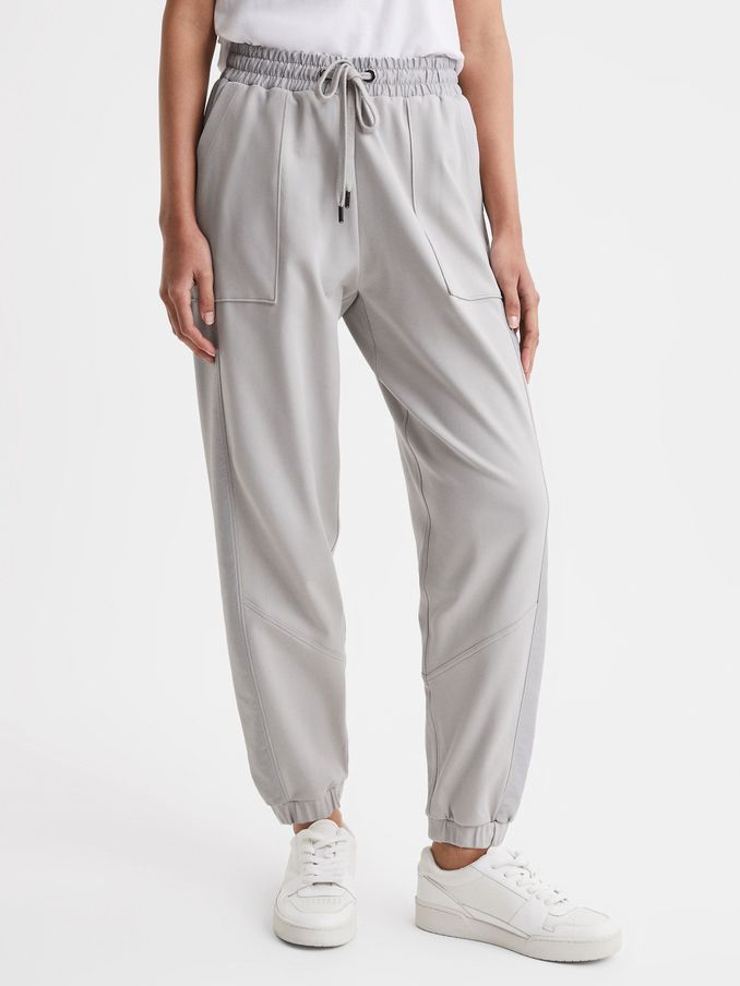 Cotton Blend Tracksuit Bottoms in Grey (Q51621) | CHF 84