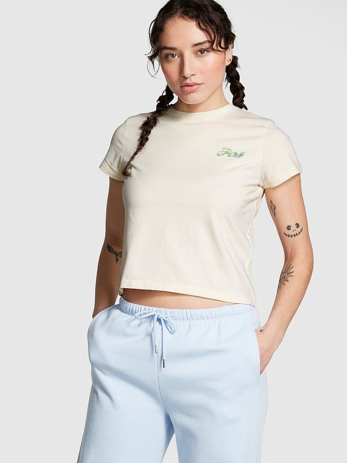 Wildflower Creamer White Short Sleeve Dreamer T-Shirt (Q57336) | €11