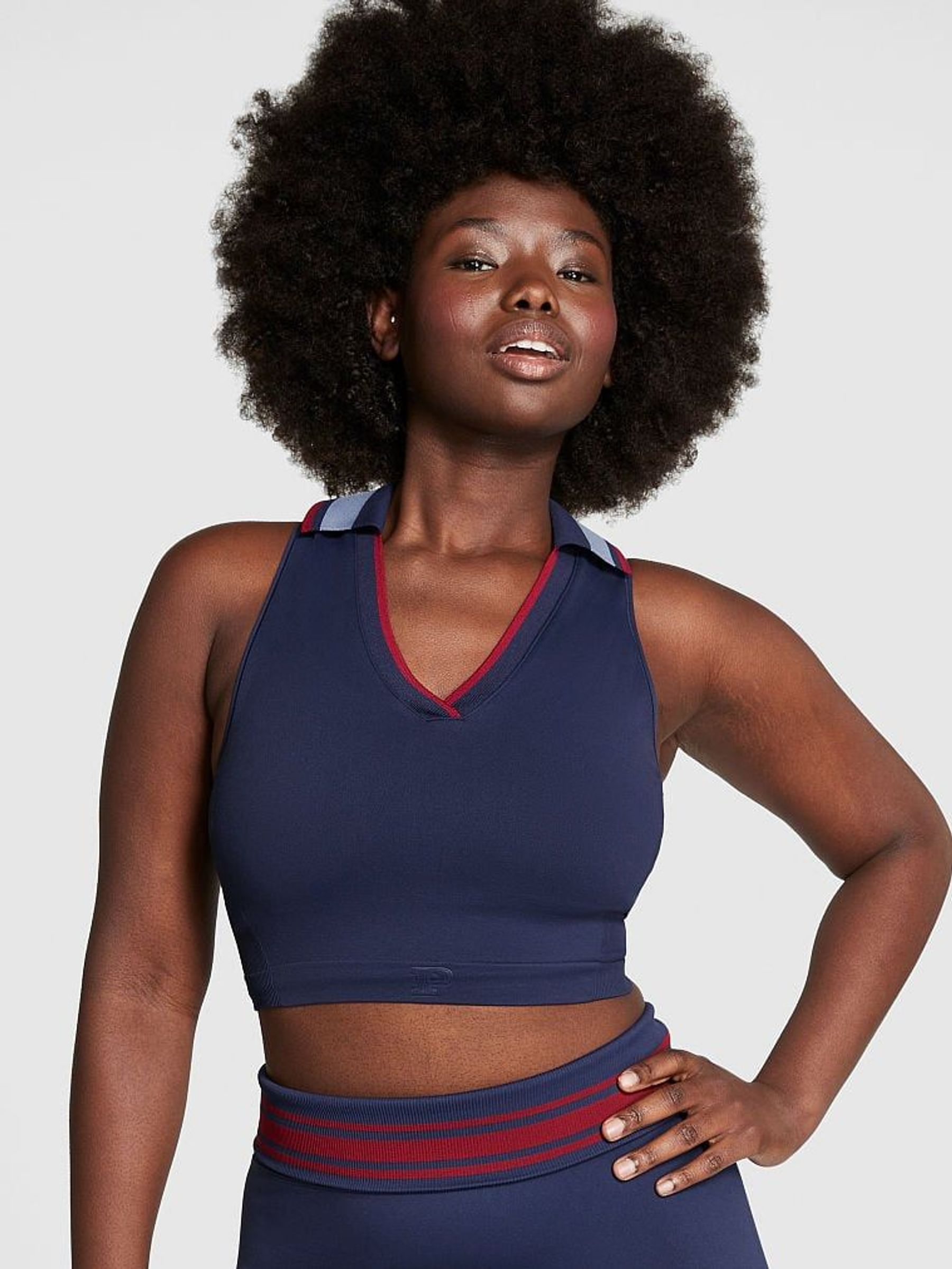 Midnight Navy Blue Polo Tank Top (Q57417) | €15