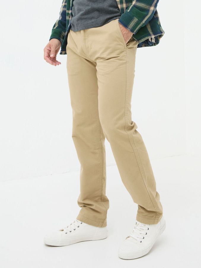 Stone Beige Modern Coastal Chinos (Q60480) | $85