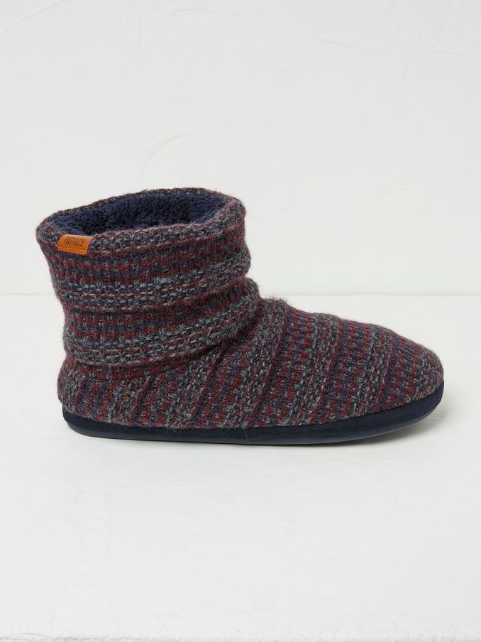 Matthew Navy Knit Boots (Q62085) | $27