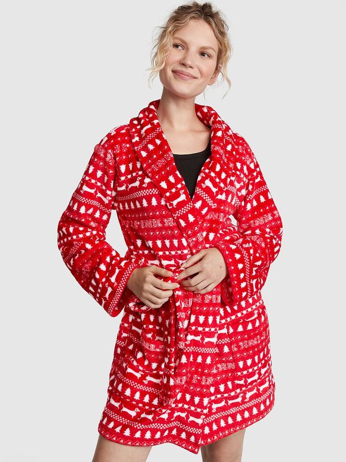 Red Pepper Christmas Print Cosy Robe (Q73787) | €26