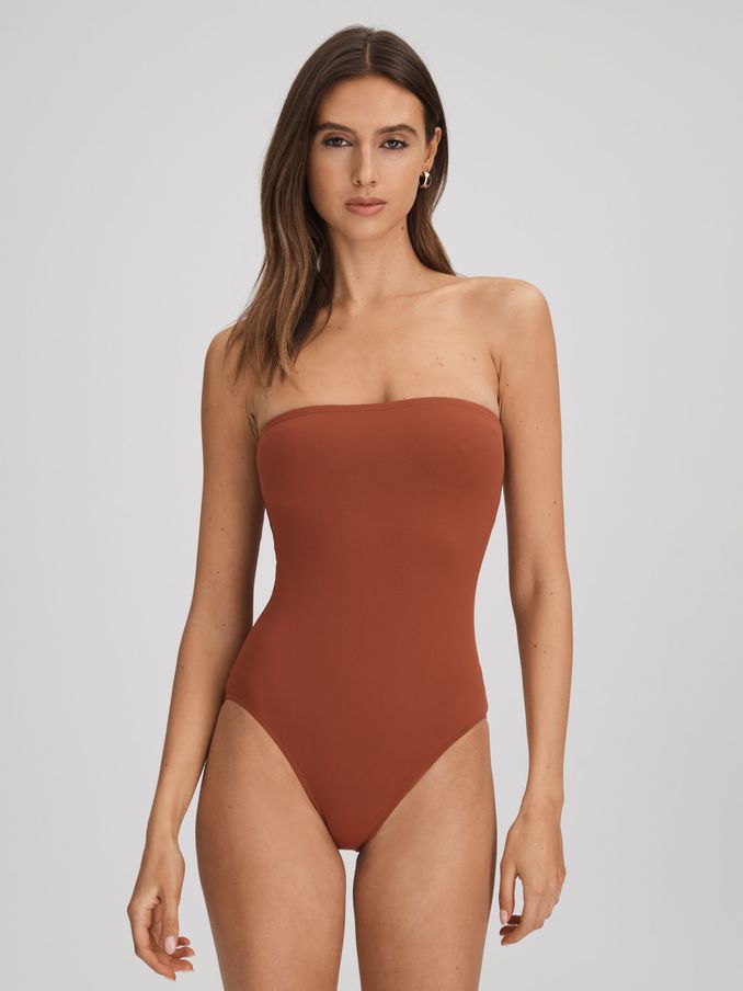 Bondi Born Strapless Swimsuit in Copper (Q74693) | €142
