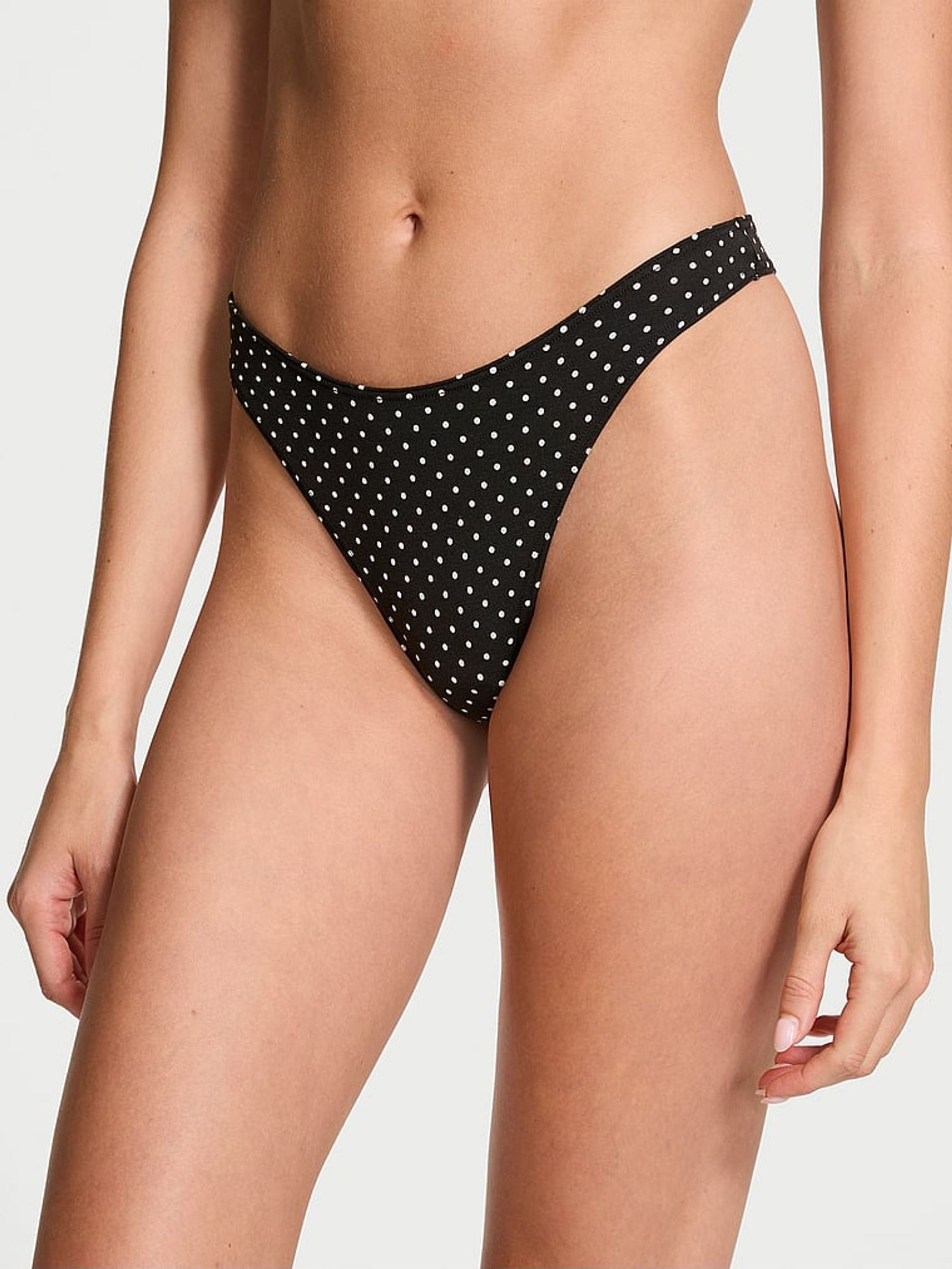 Black Dots Thong Knickers (Q75075) | €10.50