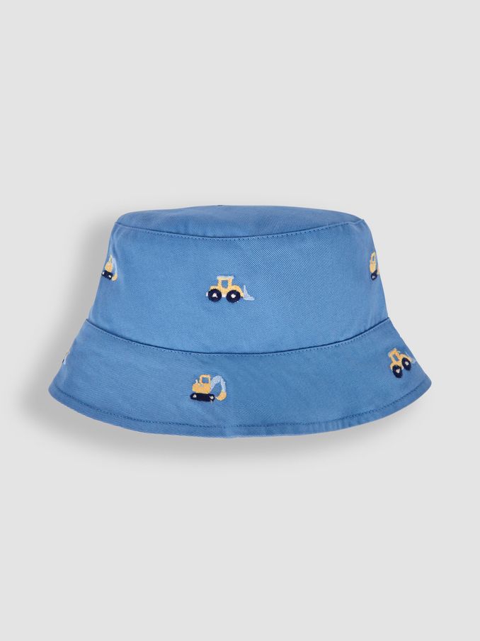 Blue Digger Embroidered Twill Sun Hat (Q83121) | $13