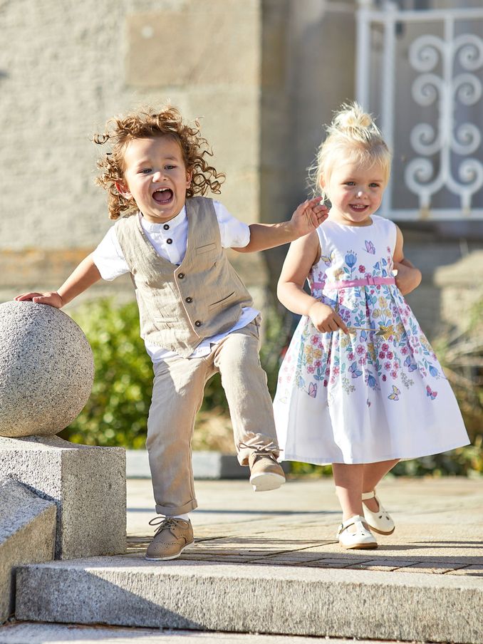 Natural 3-Piece Waistcoat, Shirt & Trousers Set (Q83184) | $36
