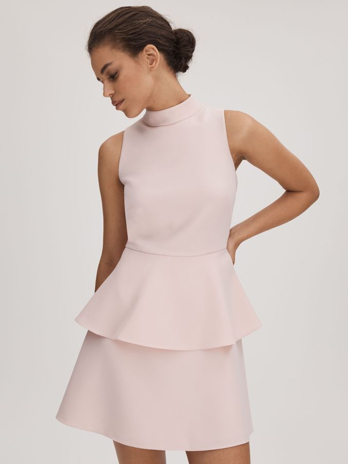 Florere Pale Pink Florere Pale Pink Tiered Mini Dress (Q83428) | €77