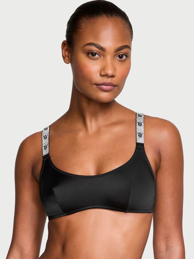 Black Monogram Shine Strap Bralette (Q85888) | €33
