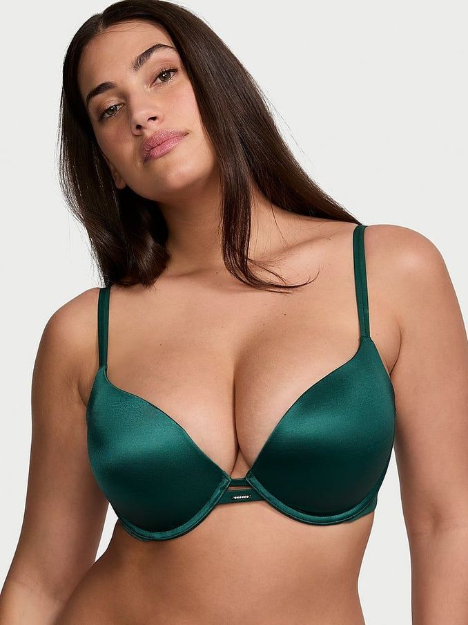 Green Mystique Smooth Plunge Push Up Bra (Q85908) | €20