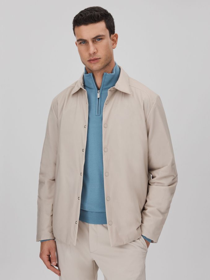 McLaren F1 Technical Press-Stud Jacket in Stone (Q87420) | US$132