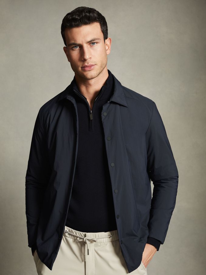 McLaren F1 Technical Press-Stud Jacket in Navy (Q87467) | $198