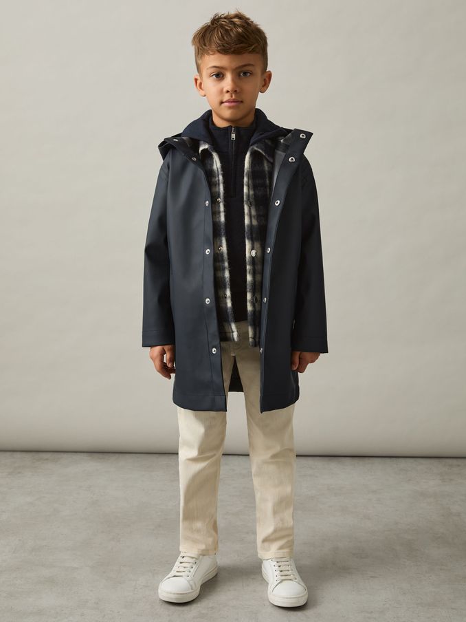 3-9 yrs Water Repellent Hooded Coat in Navy (Q89056) | US$125