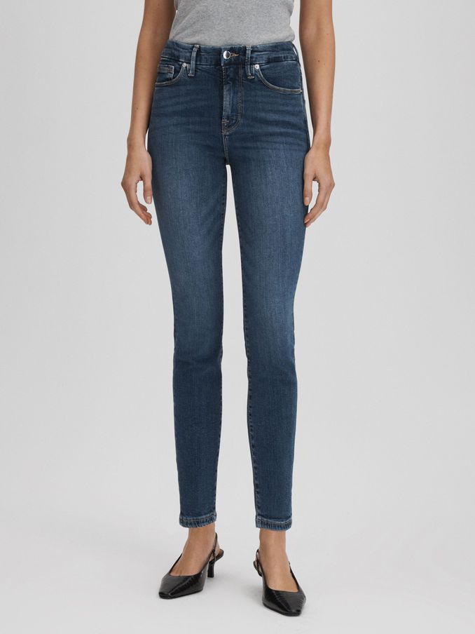 Good American Cropped Skinny Jeans in Blue (Q91865) | HK$1,760