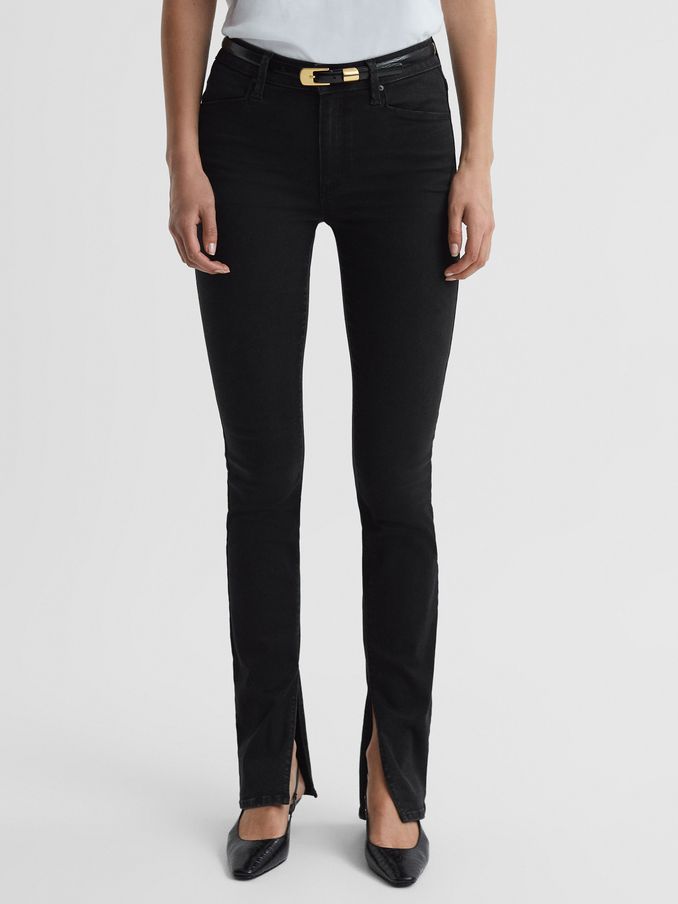 Paige Slim Fit Split Hem Jeans in Slater (Q92012) | CHF 198