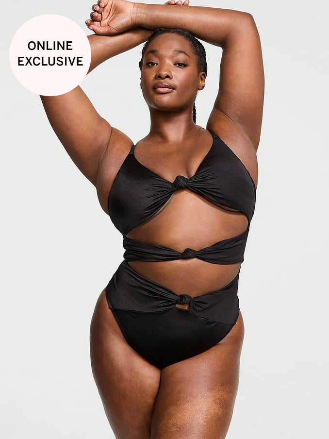 Nero Black Knotted Swimsuit (Q97968) | €33