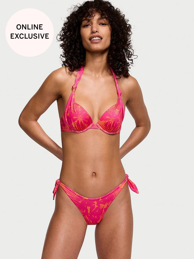 Pink Shells Halter Swim Bikini Top (Q98005) | €30