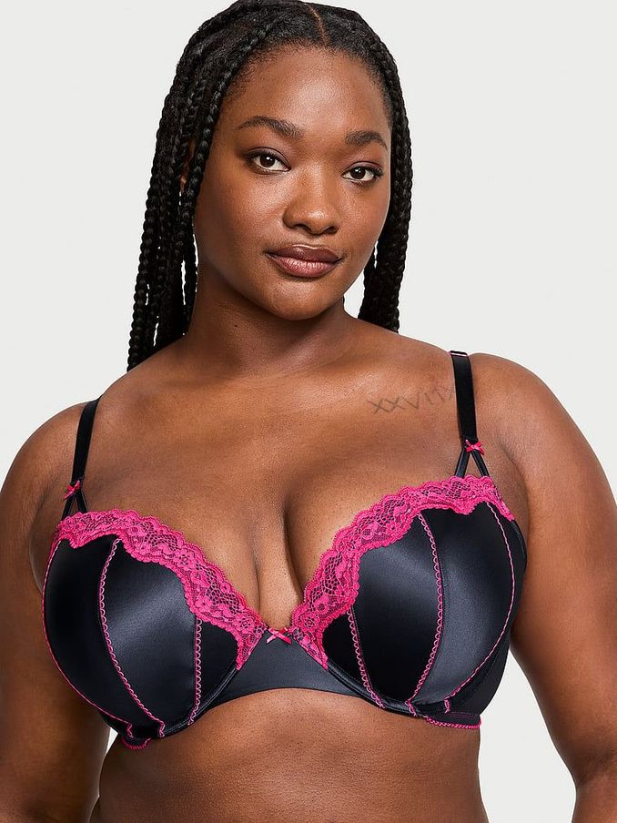 Noir Navy Blue Balcony Bra (Q98047) | €12