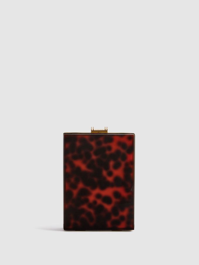 Acetate Clutch Bag in Tortoise (Q99112) | €54