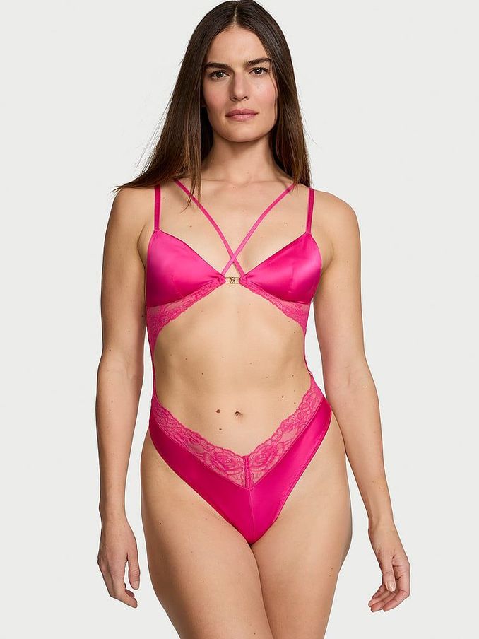 Forever Pink Tropical Print Bodysuit (Q99604) | €39
