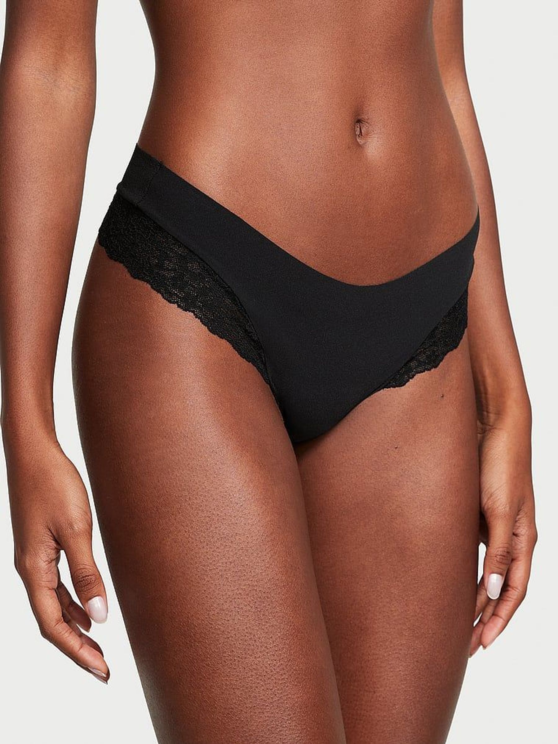 Black Posey Lace Thong Knickers (Q99665) | €10.50