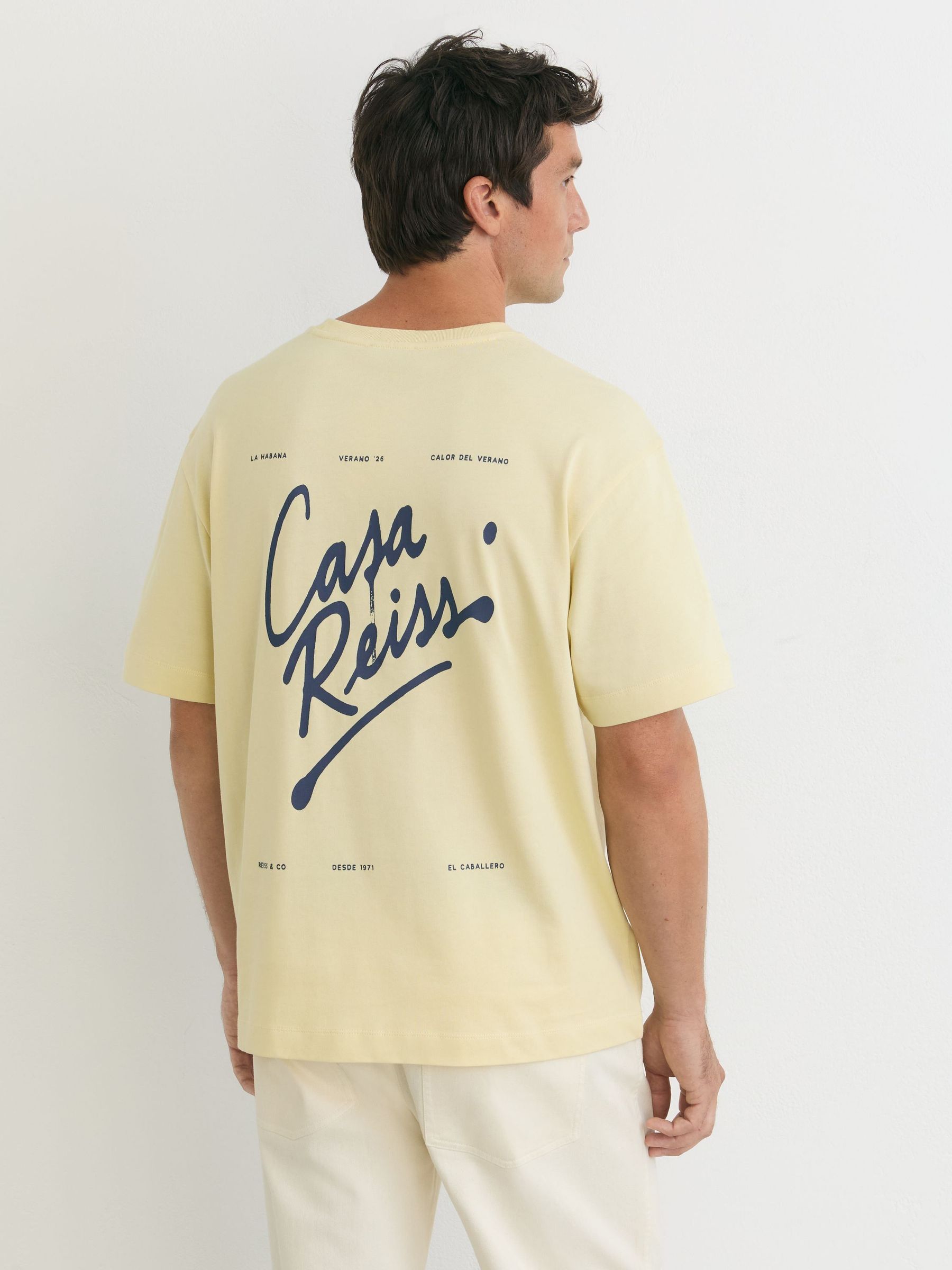 Yellow - Regular Cotton Logo Short-sleeve Relaxed T-shirt