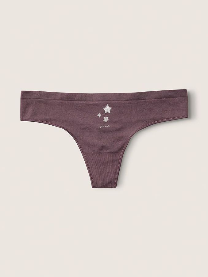 Mauve Quartz Seamless Thong Knickers (R49289) | €4