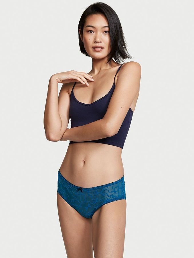 Mystic Jade Flocking Lace Hipster Panty (R54828) | €3