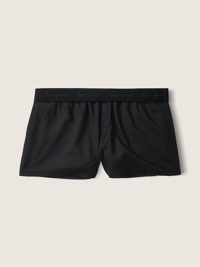 Pure Black Flannel Pyjama Short (R65592) | €9